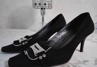 Продам недорого черные замшевые туфли Elegante.... Объявления Bazarok.ua