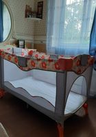 Кроватка манеж+постільна білизна+ковдри... Оголошення Bazarok.ua