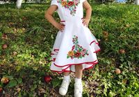 Дитяча вишита сукня Мальвіна з вишивкою Діана на білому... оголошення Bazarok.ua