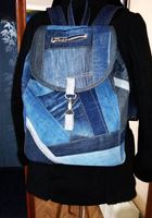 Городской рюкзак с защитным клапаном джинсовый... Объявления Bazarok.ua