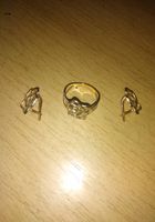 Золотое украшения серьги и кольцо... оголошення Bazarok.ua