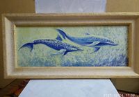 Продам картину акрилова Пара дельфінів.... Оголошення Bazarok.ua