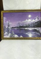 Продам картину Морозная ночь, первый лед на... Объявления Bazarok.ua