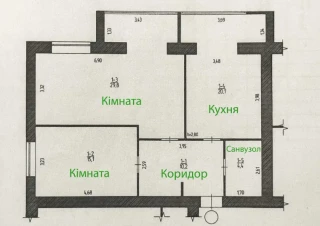Квартира 2-кімн. продаж Житомир, Богуния &ndash; 81 м&sup2;... Оголошення Bazarok.ua