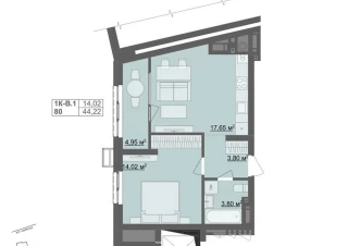 Квартира 1-кімн. продаж Житомир, Корбутовка &ndash; 14 м&sup2;... Оголошення Bazarok.ua