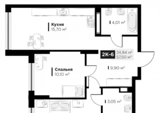 Квартира 2-кімн. продаж Киев, Голосеевский &ndash; 24.84 м&sup2;... Объявления Bazarok.ua