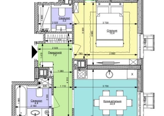 Квартира 2-кімн. продаж Киев, Шевченковский &ndash; 23.8 м&sup2;... Объявления Bazarok.ua