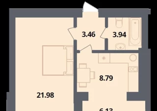 Квартира 1-кімн. продаж Софиевская Борщаговка &ndash; 45 м&sup2;... Объявления Bazarok.ua