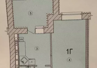Квартира 1-кімн. продаж Вишневое &ndash; 47.1 м&sup2;... Объявления Bazarok.ua