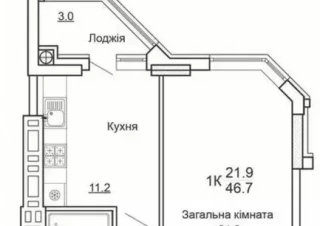 Квартира 1-кімн. продаж Святопетровское &ndash; 45 м&sup2;... Объявления Bazarok.ua