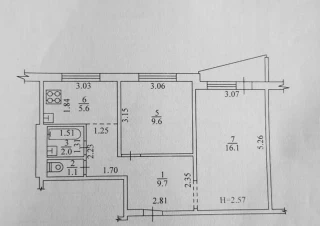 Квартира 2-кімн. продаж Харьков, Индустриальный &ndash; 45 м&sup2;... Оголошення Bazarok.ua