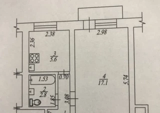 Квартира 1-кімн. продаж Харьков, Салтовский (Московский) &ndash; 30 м&sup2;... Оголошення Bazarok.ua