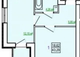 Квартира 1-кімн. продаж Харьков, Холодногорский &ndash; 44 м&sup2;... Оголошення Bazarok.ua