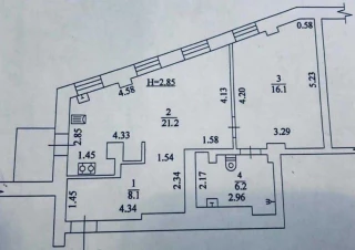 Квартира 2-кімн. продаж Харьков, Шевченковский &ndash; 53 м&sup2;... Оголошення Bazarok.ua