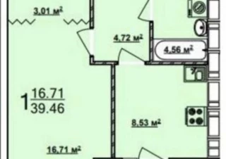 Квартира 1-кімн. продаж Харьков, Индустриальный &ndash; 40 м&sup2;... Оголошення Bazarok.ua