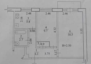 Квартира 2-кімн. продаж Харьков, Немышлянский &ndash; 45 м&sup2;... Оголошення Bazarok.ua