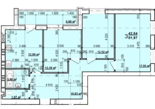 Квартира 3-кімн. продаж Харьков, Индустриальный &ndash; 82 м&sup2;... Оголошення Bazarok.ua