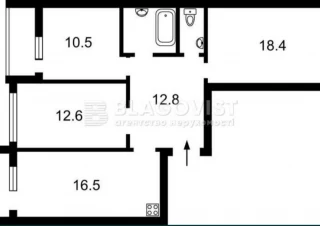 Квартира 3-кімн. продаж Киев, Соломенский &ndash; 81 м&sup2;... Оголошення Bazarok.ua