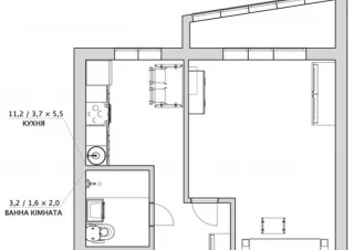 Квартира 1-кімн. продаж Киев, Оболонский &ndash; 38 м&sup2;... Оголошення Bazarok.ua