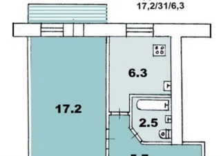 Квартира 1-кімн. продаж Харьков, Слободской &ndash; 31 м&sup2;... Оголошення Bazarok.ua
