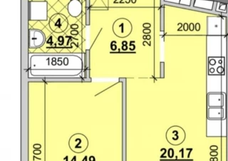 Квартира 1-кімн. продаж Киев, Дарницкий &ndash; 48 м&sup2;... Оголошення Bazarok.ua