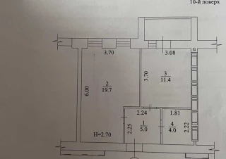 Квартира 1-кімн. продаж Харьков, Основянский &ndash; 19 м&sup2;... Оголошення Bazarok.ua