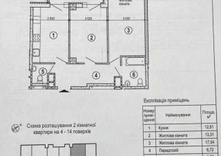 Квартира 2-кімн. продаж Харьков, Салтовский (Московский) &ndash; 62 м&sup2;... Оголошення Bazarok.ua