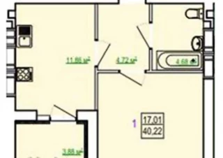 Квартира 1-кімн. продаж Харьков, Холодногорский &ndash; 17 м&sup2;... Оголошення Bazarok.ua