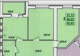 Квартира 2-кімн. продаж Харьков, Основянский &ndash; 63 м&sup2;... Оголошення Bazarok.ua