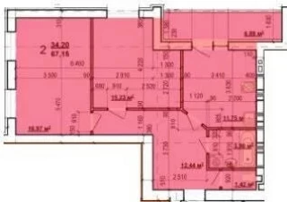 Квартира 2-кімн. продаж Харьков, Индустриальный &ndash; 73 м&sup2;... Оголошення Bazarok.ua