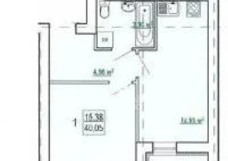 Квартира 1-кімн. продаж Харьков, Киевский &ndash; 41 м&sup2;... Оголошення Bazarok.ua