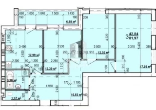 Квартира 3-кімн. продаж Харьков, Индустриальный &ndash; 82 м&sup2;... Оголошення Bazarok.ua